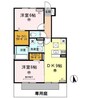 阪和線・羽衣線/紀伊駅 バス:10分:停歩9分 1階 築13年 2DKの間取り
