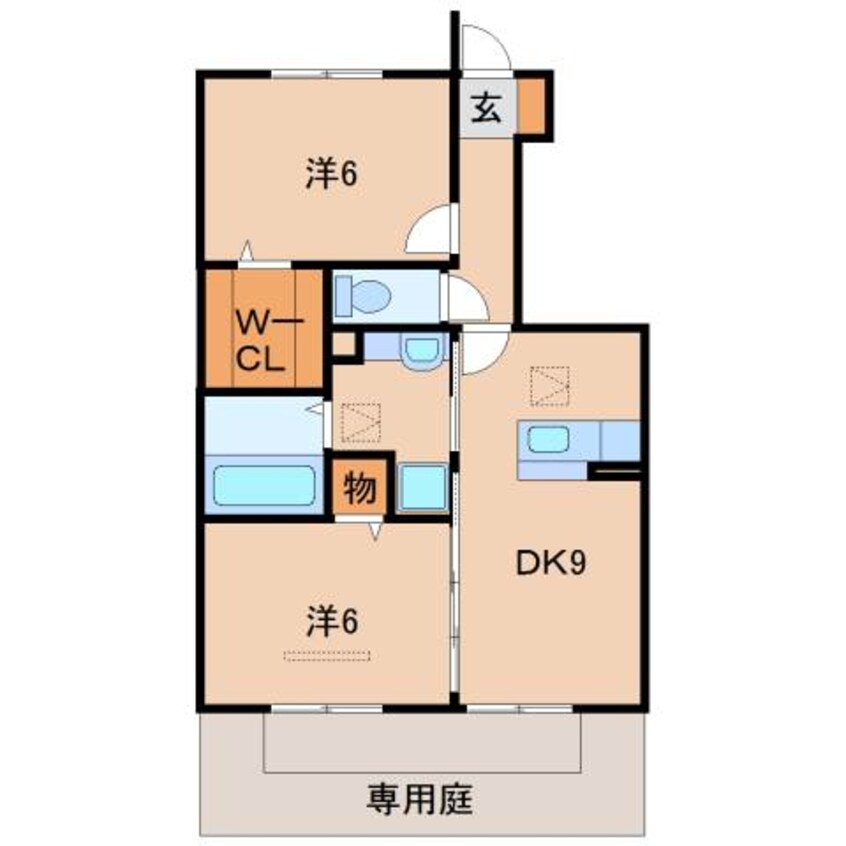間取図 和歌山電鉄貴志川線/神前駅 徒歩14分 1階 築12年