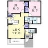和歌山線/岩出駅 バス:15分:停歩2分 1階 築7年 2LDKの間取り