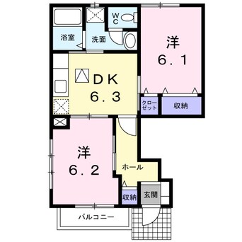 間取図 南海本線/紀ノ川駅 バス5分公民館前下車:停歩4分 1階 築24年