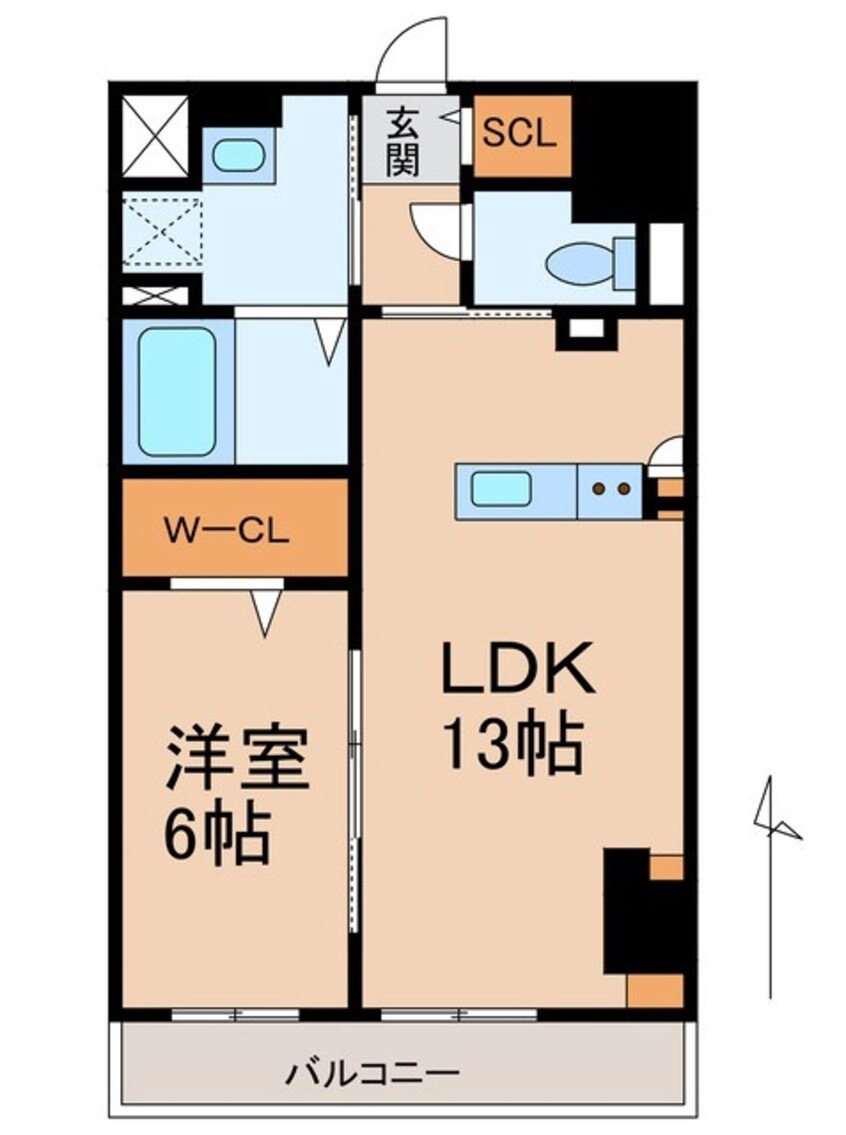 間取図 阪和線・羽衣線/和歌山駅 徒歩7分 4階 建築中