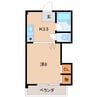 マツイビル 1Kの間取り