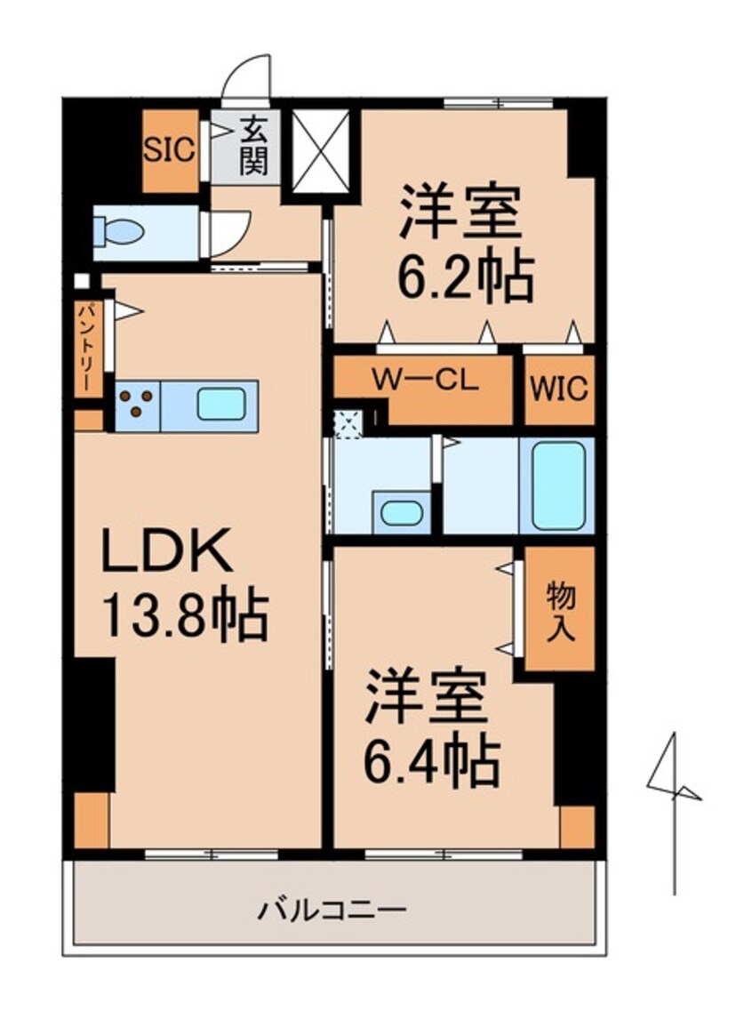 間取図 阪和線・羽衣線/和歌山駅 徒歩7分 9階 建築中