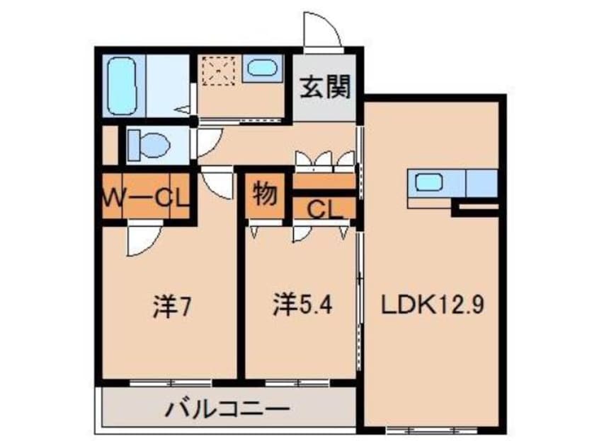 間取図 和歌山電鉄貴志川線/神前駅 徒歩14分 2階 築7年