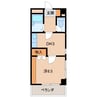 シティガーデン東紺屋町 1DKの間取り