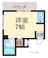 メゾンベル鷺ノ森 1Rの間取り
