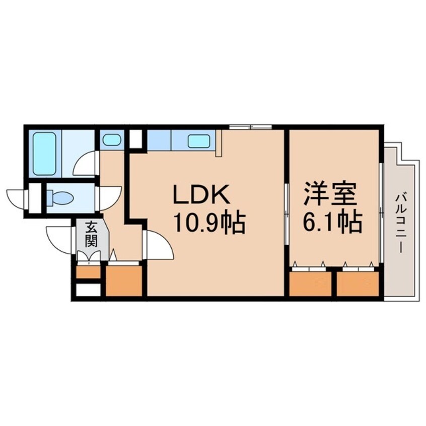 間取図 シャルマンフジ中之島弐番館