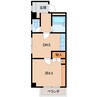シティガーデン東紺屋町 1DKの間取り