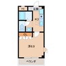 ソルヤード本町 1Kの間取り