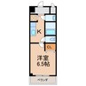 カーサ　ベルカント 1Kの間取り