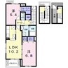 南海本線/和歌山大学前駅 バス:10分:停歩1分 3階 築6年 2LDKの間取り