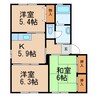 阪和線・羽衣線/六十谷駅 徒歩21分 1階 築24年 3Kの間取り