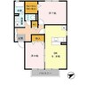 阪和線・羽衣線/六十谷駅 徒歩21分 2階 築23年 2DKの間取り