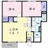 和歌山線/岩出駅 徒歩27分 1階 築24年 2LDKの間取り