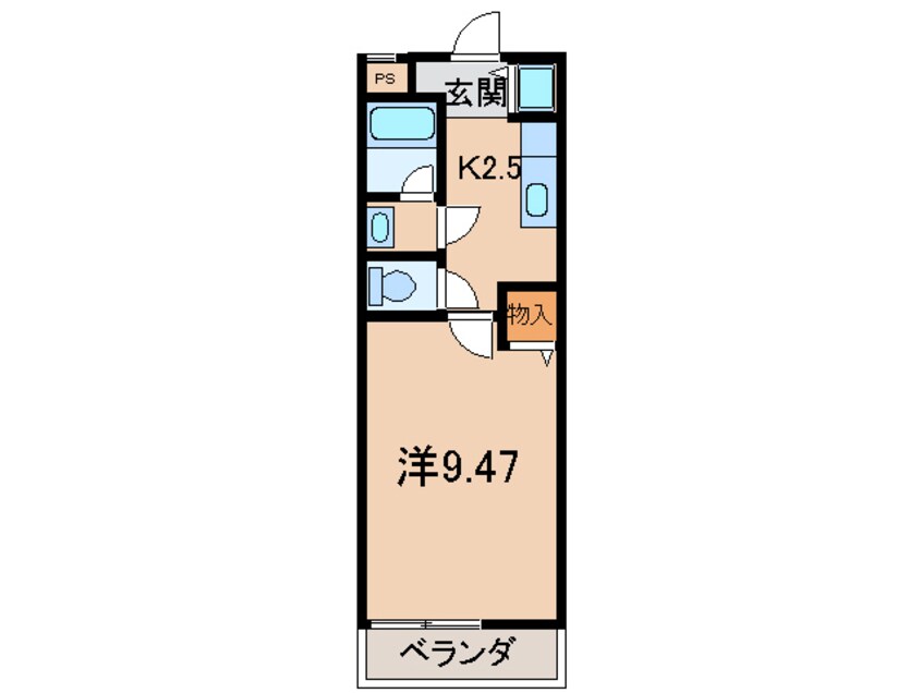 間取図 きのくに線・紀勢本線/和歌山市駅 バス13分堀止下車:停歩9分 2階 築18年