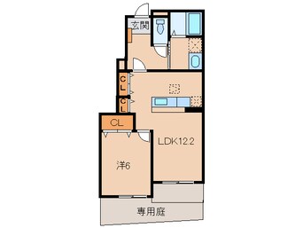 間取図 和歌山線/名手駅 徒歩15分 1階 築17年