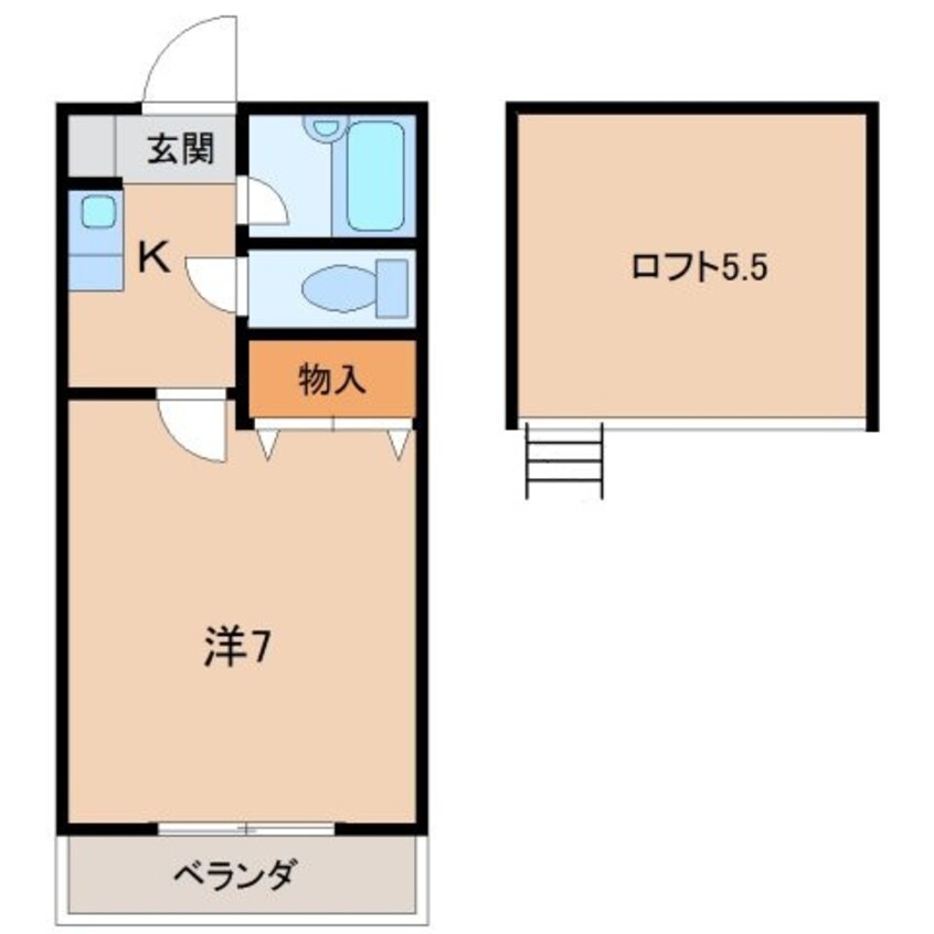 間取図 コーポラスＭ