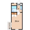 メゾンクレセール 1Kの間取り
