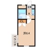 メゾンクレセール 1Kの間取り