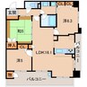 セレッソコート和歌山アクロス 3LDKの間取り