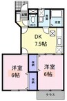 南海高野線/御幸辻駅 徒歩6分 1階 築25年 2DKの間取り