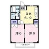 和歌山線/船戸駅 徒歩48分 2階 築29年 2DKの間取り