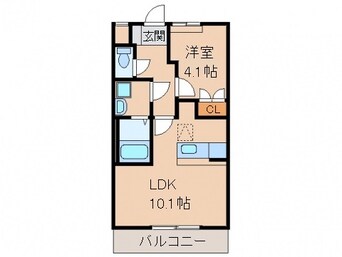 間取図 きのくに線・紀勢本線/和歌山市駅 バス10分すみれ団地下車:停歩7分 1階 築14年