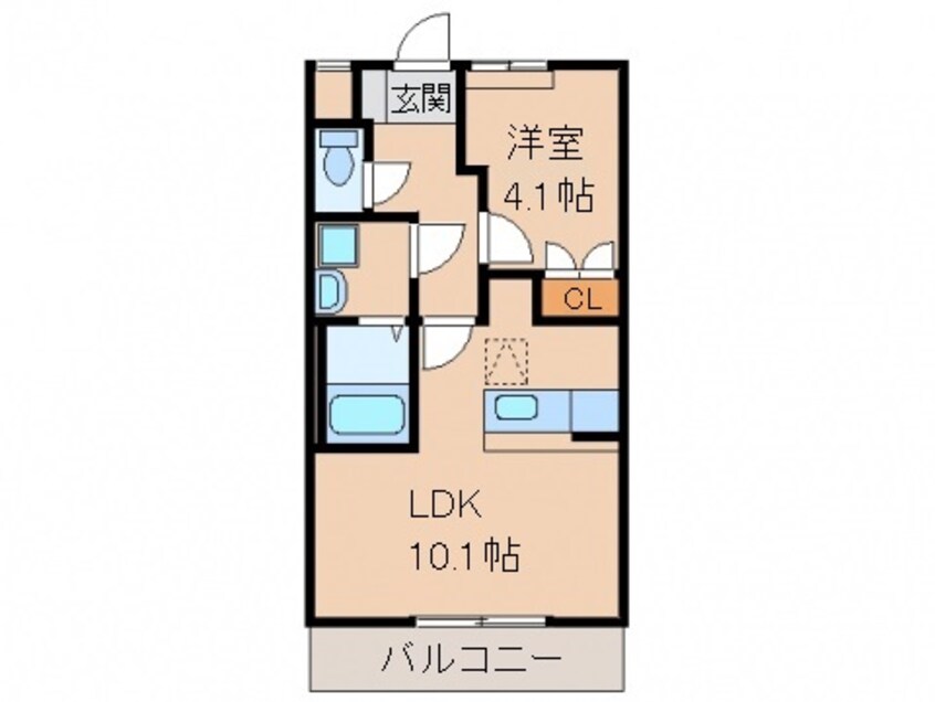 間取図 きのくに線・紀勢本線/和歌山市駅 バス10分すみれ団地下車:停歩7分 1階 築14年