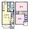 南海加太線/加太駅 徒歩18分 1-2階 築19年 2LDKの間取り