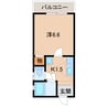 ラ・グラース本町 1Kの間取り