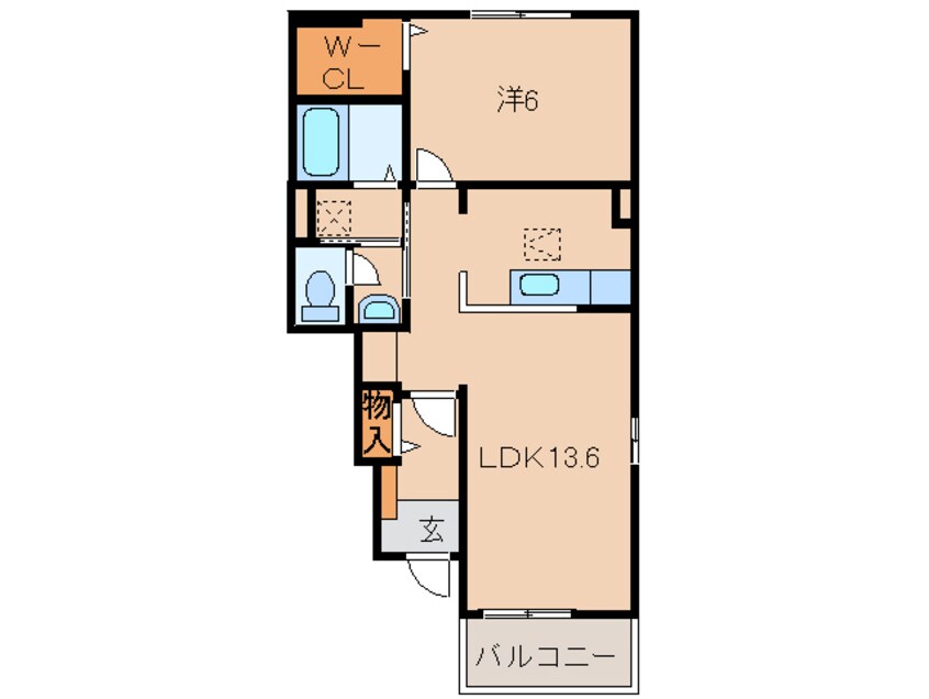 間取図 和歌山線/打田駅 徒歩19分 1階 築12年