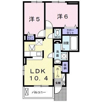 間取図 南海加太線/八幡前駅 徒歩10分 1階 築4年