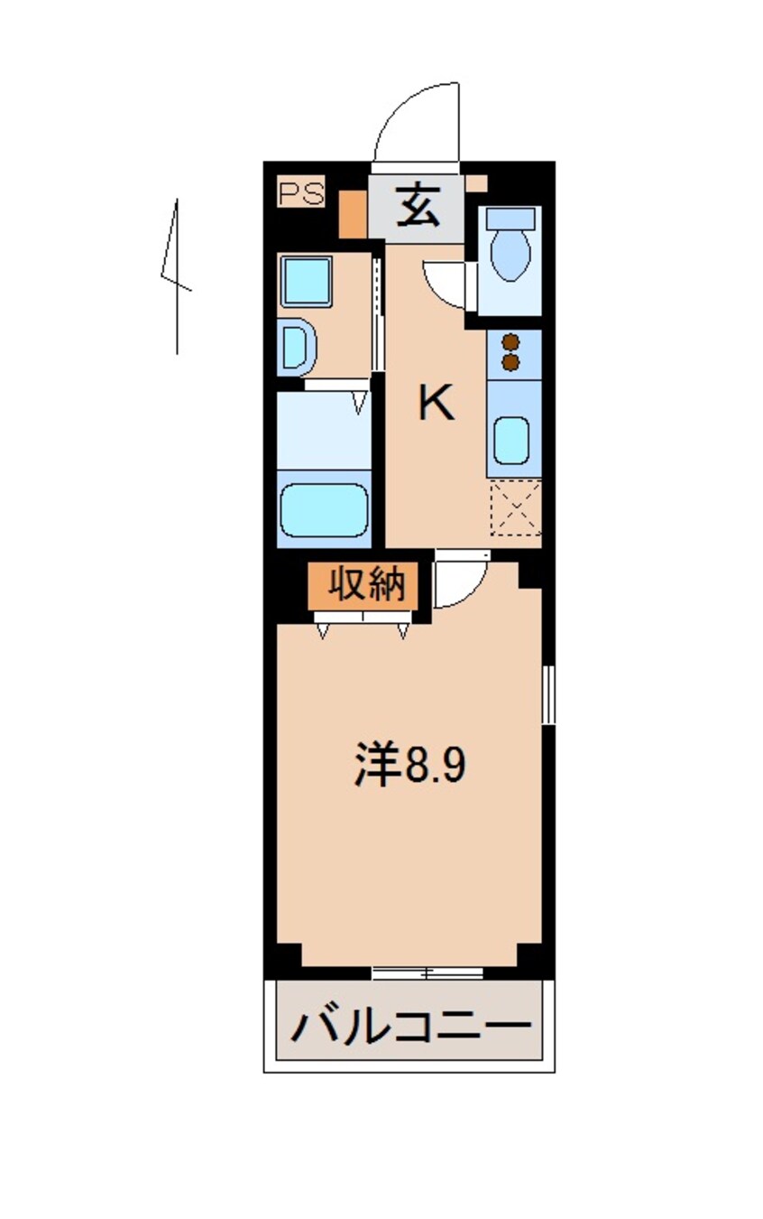 間取図 きのくに線・紀勢本線/和歌山駅 徒歩11分 2階 築5年