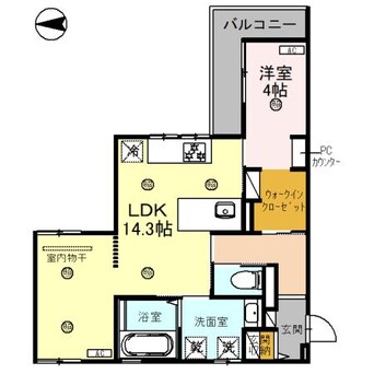 間取図 D-ROOM杉ノ馬場