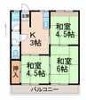 阪和ビル 3Kの間取り