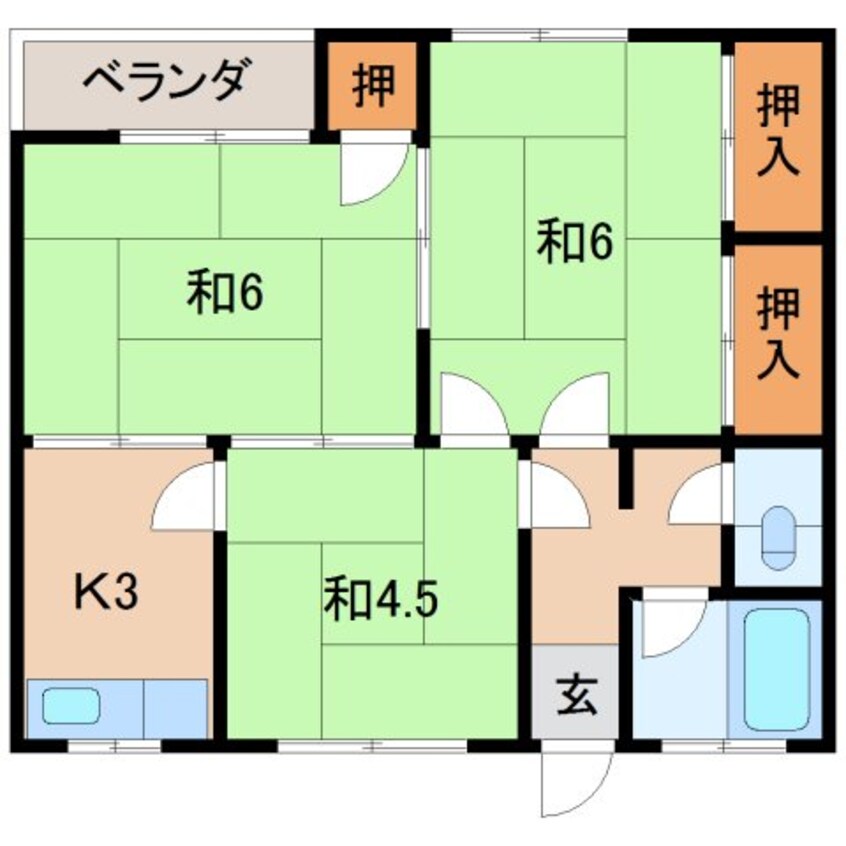 間取図 マンション葛城