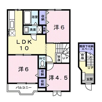 間取図 南海高野線/橋本駅 徒歩16分 2階 築22年