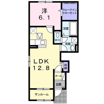 間取図 和歌山線/紀伊山田駅 徒歩10分 1階 築1年