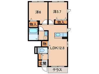 間取図 南海本線/紀ノ川駅 バス6分楠見小学校前下車:停歩3分 1階 築9年