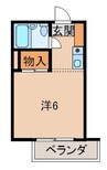 プチメゾンつもり 1Rの間取り