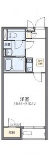レオネクスト中之島 1Kの間取り