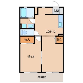 間取図 メゾンベルエール鷹匠