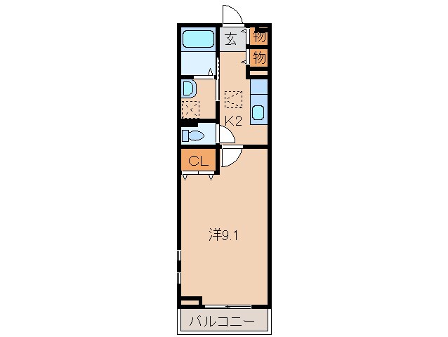 間取り図 きのくに線・紀勢本線/紀三井寺駅 徒歩4分 1階 築11年