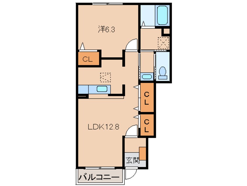 間取図 和歌山線/粉河駅 徒歩13分 1階 築19年