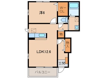 間取図 和歌山電鉄貴志川線/貴志駅 バス10分高嶋下車:停歩4分 1階 築18年