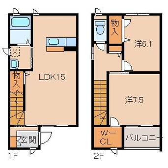 間取図 和歌山電鉄貴志川線/神前駅 徒歩8分 1-2階 築8年