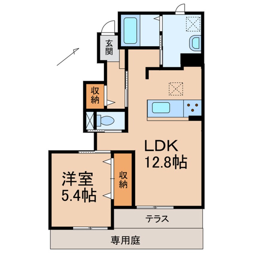 間取図 和歌山線/田井ノ瀬駅 徒歩27分 1階 築7年