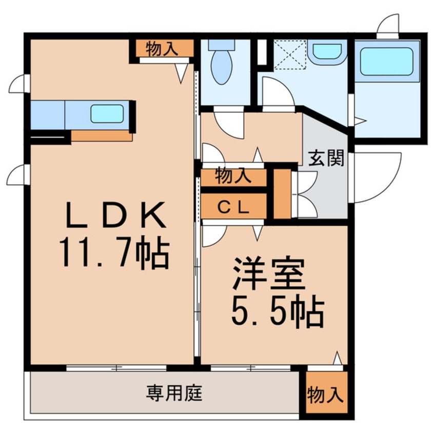 間取図 南海本線/和歌山市駅 バス6分小松原五丁目下車:停歩7分 1階 築11年