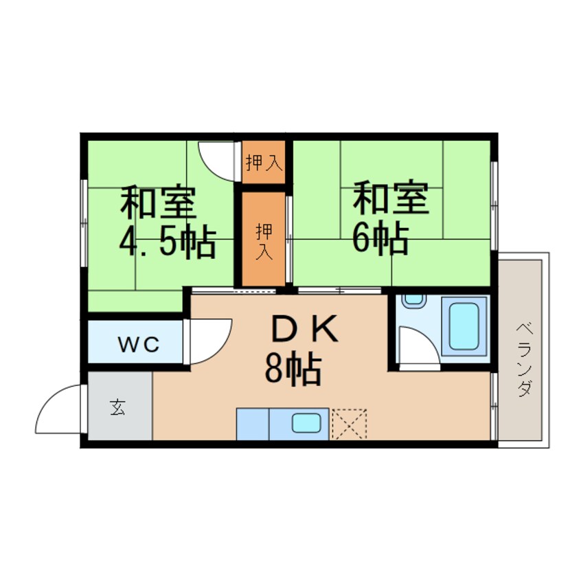 間取図 第１春日コーポ