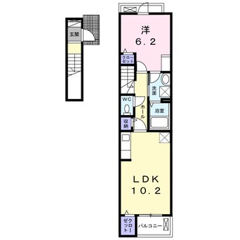 間取図 南海本線/紀ノ川駅 徒歩10分 2階 1年未満